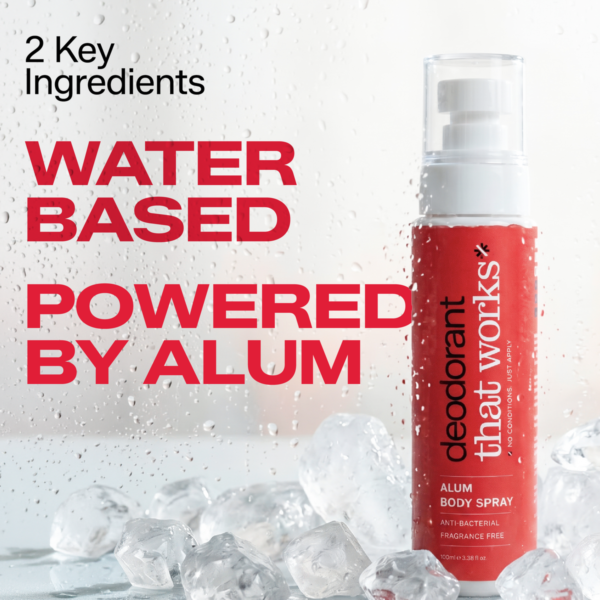 Deodorant That Works - Alum Body Spray for 24h Odour Protection