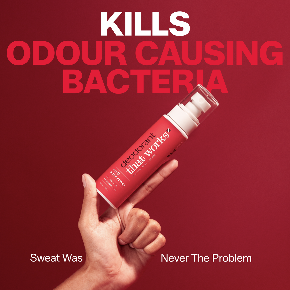 Deodorant That Works - Alum Body Spray for 24h Odour Protection