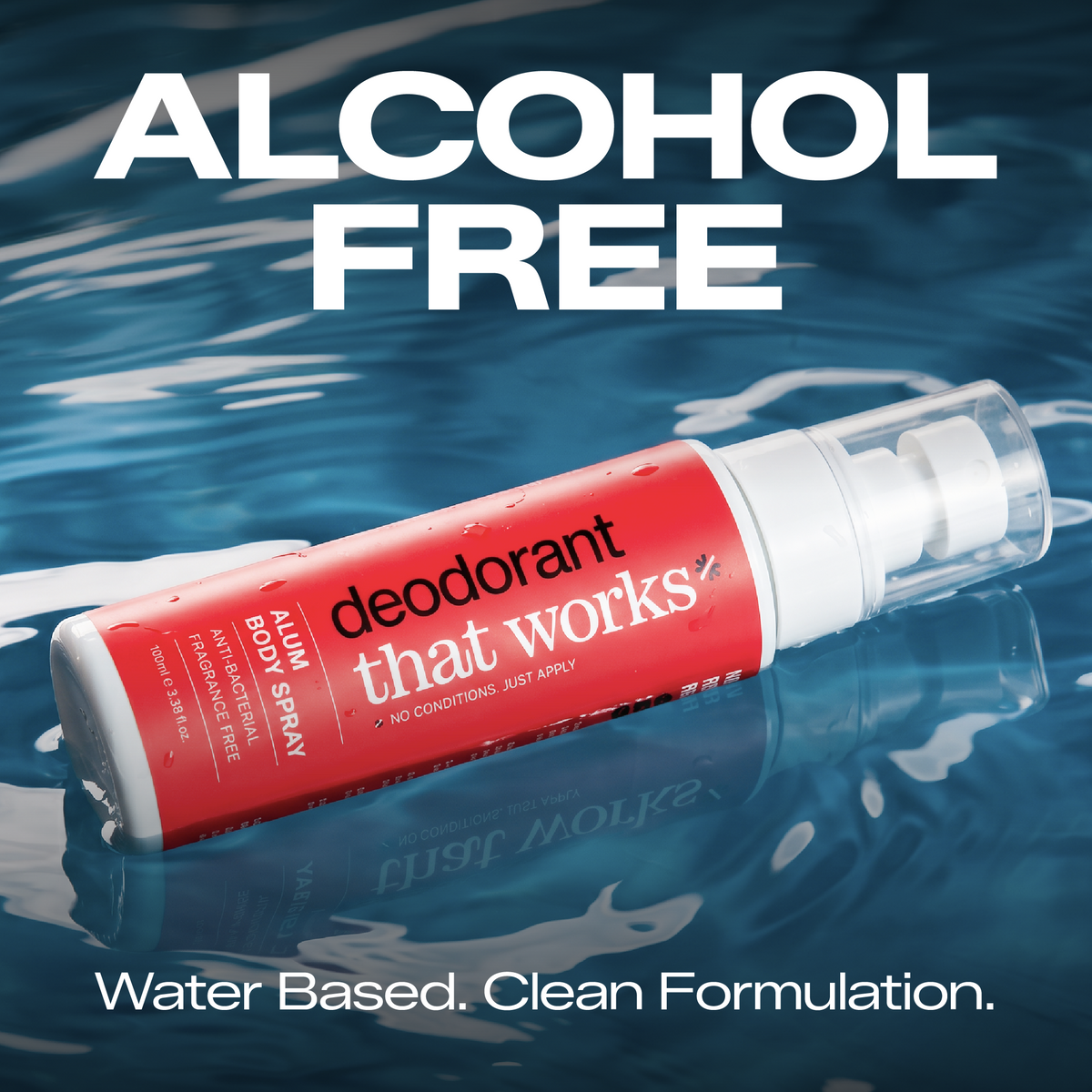 Deodorant That Works - Alum Body Spray for 24h Odour Protection